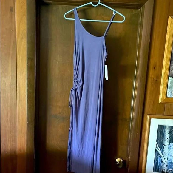 American Threads | Dresses | American Threads Blue Asymmetrical Key Hole Maxi  Dress | Poshmark